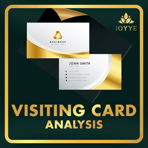 Visiting Card Analysis Course JOYYE